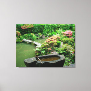 Asien, Japan, Kyoto. Zen Garden Leinwanddruck
