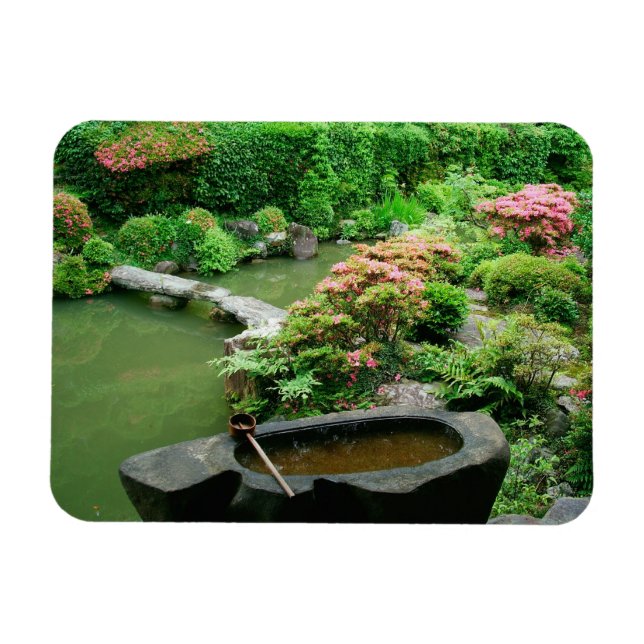 Asien, Japan, Kyoto. Zen Garden Magnet (Horizontal)