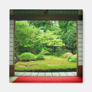 Asien, Japan, Kyoto. Zen-Garten 2 Magnet