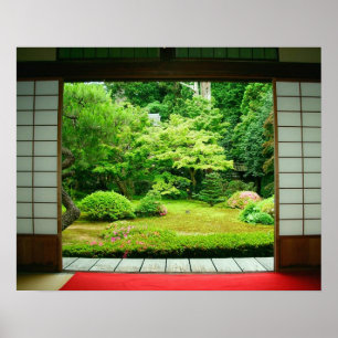 Asien, Japan, Kyoto. Zen-Garten 2 Poster