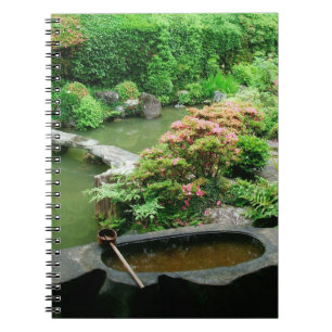 Asien, Japan, Kyoto. Zen-Garten Notizblock