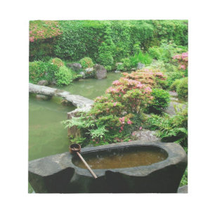 Asien, Japan, Kyoto. Zen-Garten Notizblock