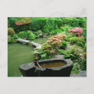 Asien, Japan, Kyoto. Zen-Garten Postkarte