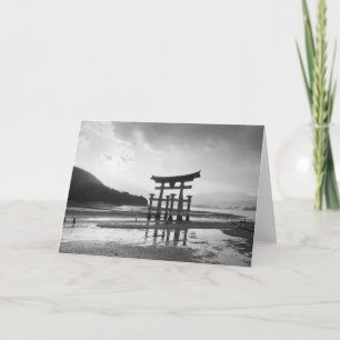Asien, Japan, Myajima. Torri-Tor Karte