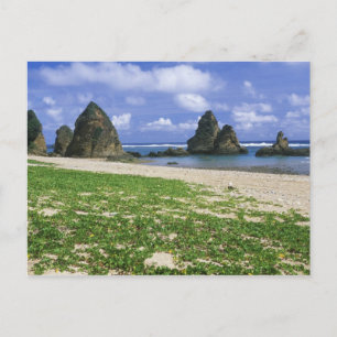 Asien, Japan, Okinawa, Yambaru-Küste, Meer Postkarte