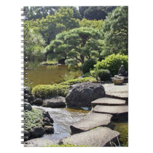 Asien, Japan, Tokio. Der Japanische Garten Notizblock