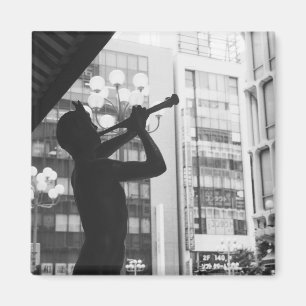 Asien, Japan, Tokio. Musikstatue, Shibuyaku Magnet