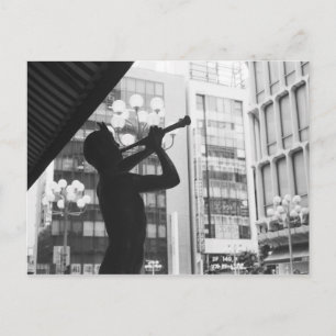 Asien, Japan, Tokio. Musikstatue, Shibuyaku Postkarte