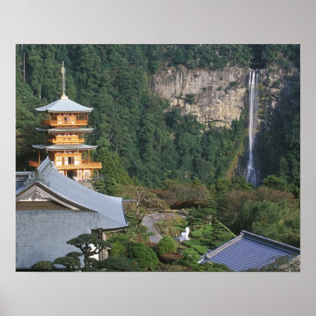 Asien, Japan, Wakayama, Katsuura, Kumano Nachi Poster (Vorne)