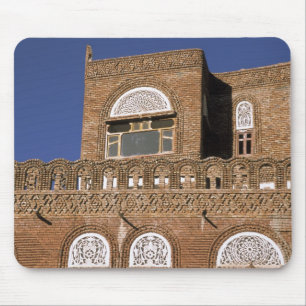 Asien, Jemen, Sana'a. Detail jemenitischer Archite Mousepad