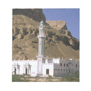 Asien, Jemen, Tarim. Weiße Moschee. Notizblock