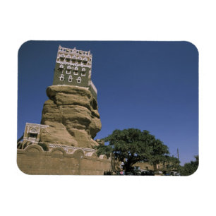 Asien, Jemen, Wadi Dhar. Felsenpalast oder Dar Al Magnet