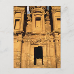Asien, Jordanien, Petra. El Deir, das Kloster. Postkarte