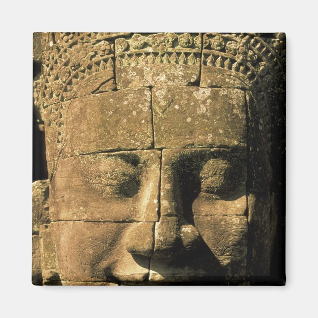 Asien, Kambodscha, Siem Reap. Angkor Thom, Kopf 2 Magnet (Vorne)