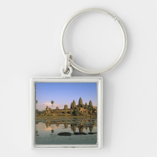 Asien, Kambodscha, Siem Reap. Angkor Wat.2 Schlüsselanhänger (Vorne)