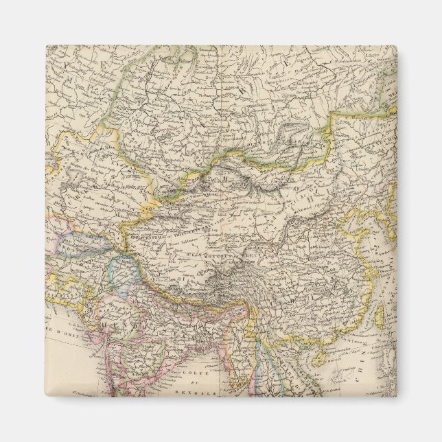 Asien-Karte 2 Magnet (Vorne)