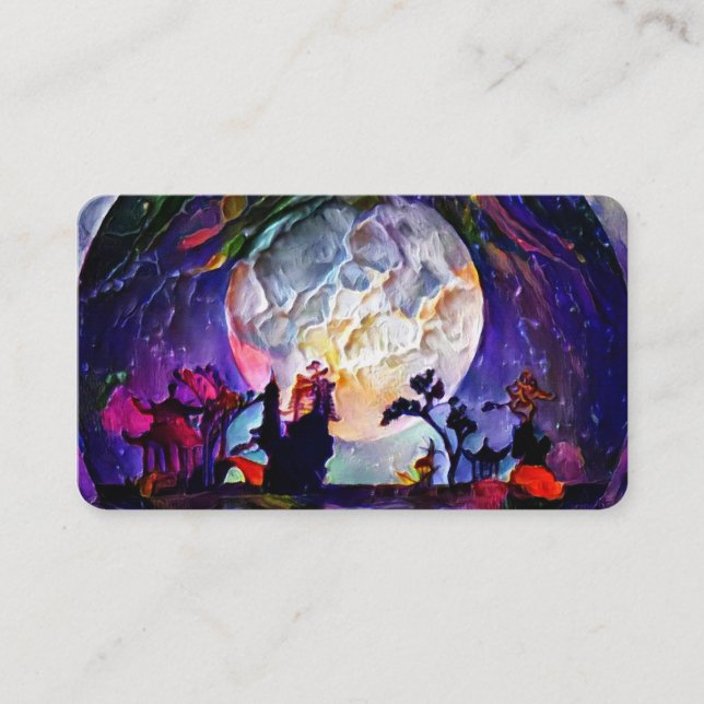 Asien-Mond Visitenkarte (Vorderseite)