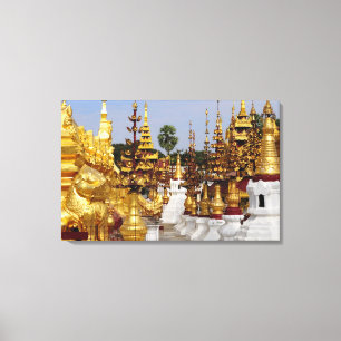 Asien, Myanmar (Birma), Bagan (Heide). Die Schwe 5 Leinwanddruck