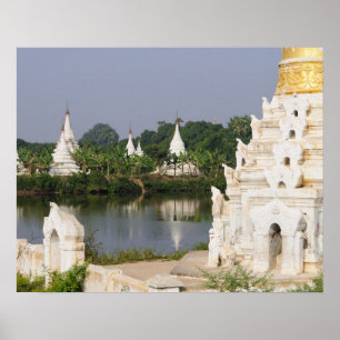 Asien, Myanmar (Birma), Mandalay. Ein Buddhist Poster