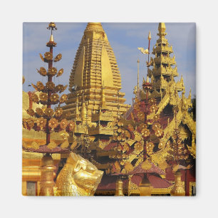 Asien, Myanmar (Burma), Bagan (Pagan). Die Shwe 3 Magnet