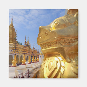 Asien, Myanmar (Burma), Bagan (Pagan). Die Shwe 4 Magnet
