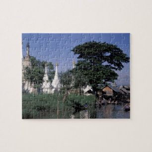 Asien, Myanmar, Inle-See. Ein schwimmender Markt.