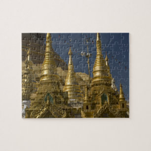 Asien, Myanmar, Yangon. Goldene Stupa von Shwedago