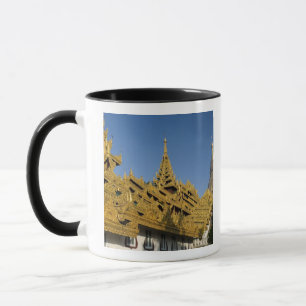 Asien, Myanmar, Yangon. Goldene Stupa von Shwedago Tasse