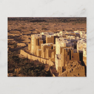 Asien, Naher Osten, Republik Jemen, Shibam Postkarte
