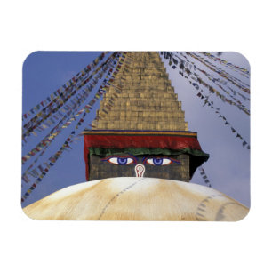 Asien, Nepal, Kathmandu. Bouddhanath Stupa. 2 Magnet