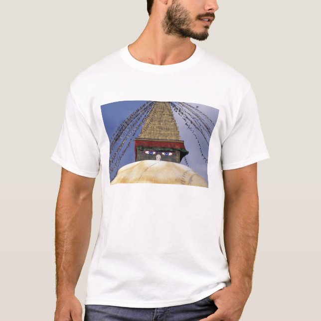 Asien, Nepal, Kathmandu. Boudhanath Stupa.2 T-Shirt (Vorderseite)