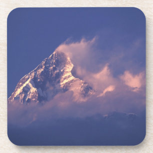 Asien, Nepal. Machhapuchhare Getränkeuntersetzer