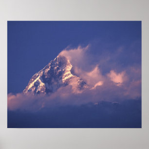 Asien, Nepal. Machhapuchhare Poster