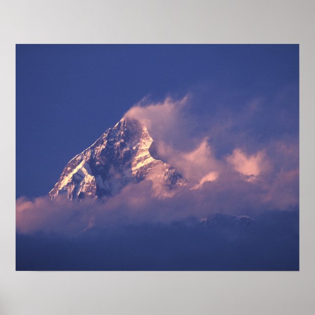 Asien, Nepal. Machhapuchhare Poster (Vorne)