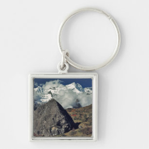 Asien, Nepal, Sagarmatha NP. Buddhistisches Gebet Schlüsselanhänger