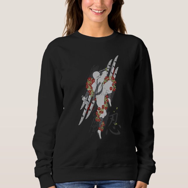 Asien Ninja Asien Sweatshirt (Vorderseite)