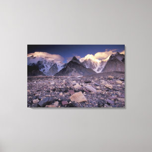 Asien, Pakistan, Karakoram-Gebirge, Breit und Leinwanddruck