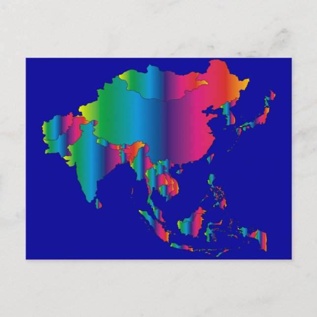 ASIEN POSTKARTE (Vorderseite)