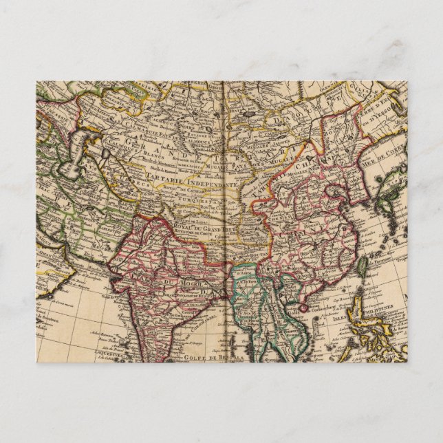Asien Postkarte (Vorderseite)