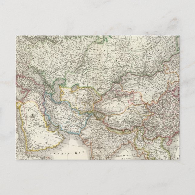 Asien Postkarte (Vorderseite)