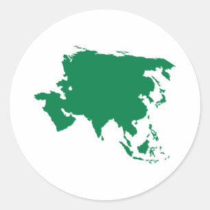 Asien Runder Aufkleber