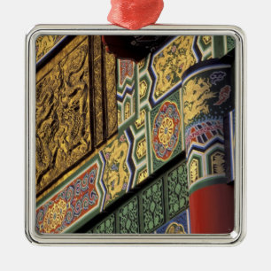 Asien, Taiwan, Taipei. Das Grand Hotel, Haupteinga Silbernes Ornament