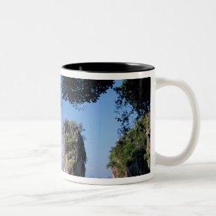Asien, Thailand, Ao Phangnga NP, Küstenlinie, Kars Zweifarbige Tasse
