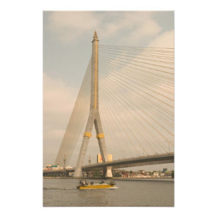 Asien, Thailand, Bangkok, Brücke über Chao Fotodruck