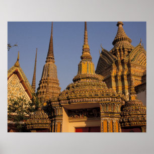 Asien, Thailand, Bangkok, Wat Po, ältestes Poster