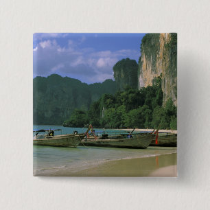 Asien, Thailand, Krabi. West Railay Beach, Button