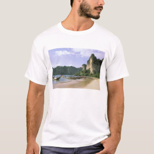 Asien, Thailand, Krabi. West Railay Beach, lang T-Shirt