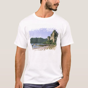 Asien, Thailand, Krabi. West Railay Beach, lang T-Shirt
