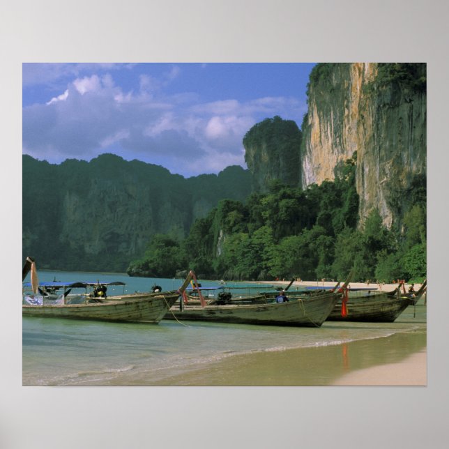 Asien, Thailand, Krabi. West Railay Beach, Poster (Vorne)