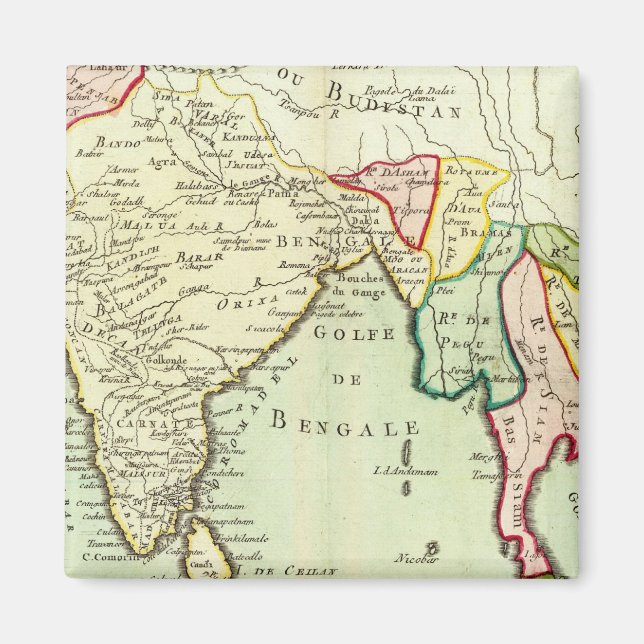 Asien, Thailand Magnet (Vorne)